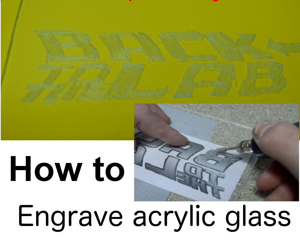 Engrave Acrylic Glass(simple Way) 