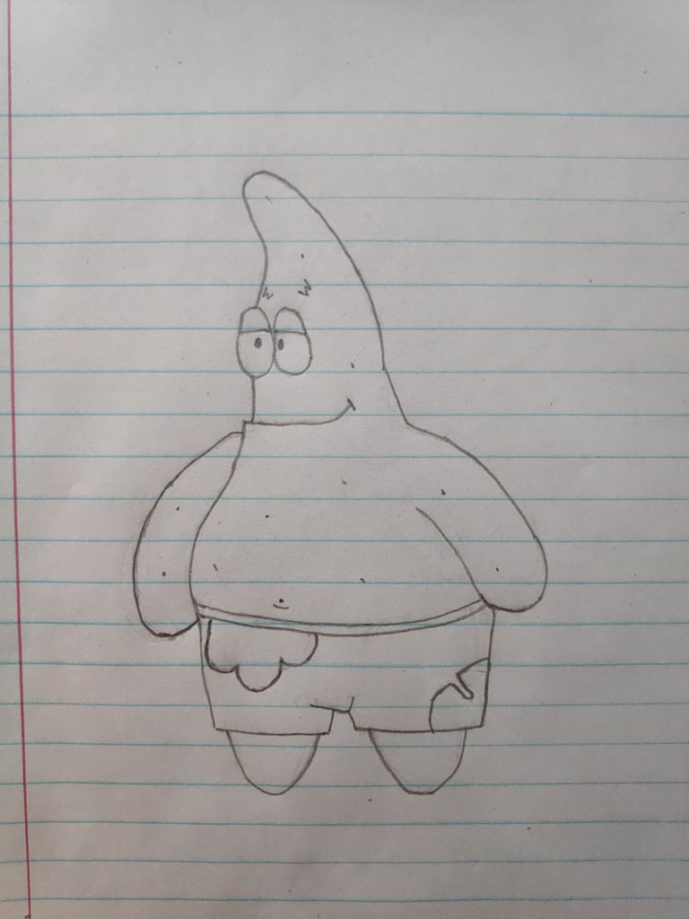 Patrick Drawing Step By Step