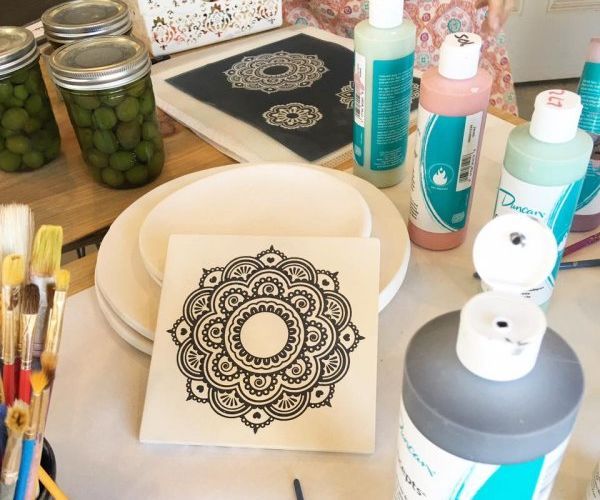 Screen Printed Ceramic Bisque Tiles