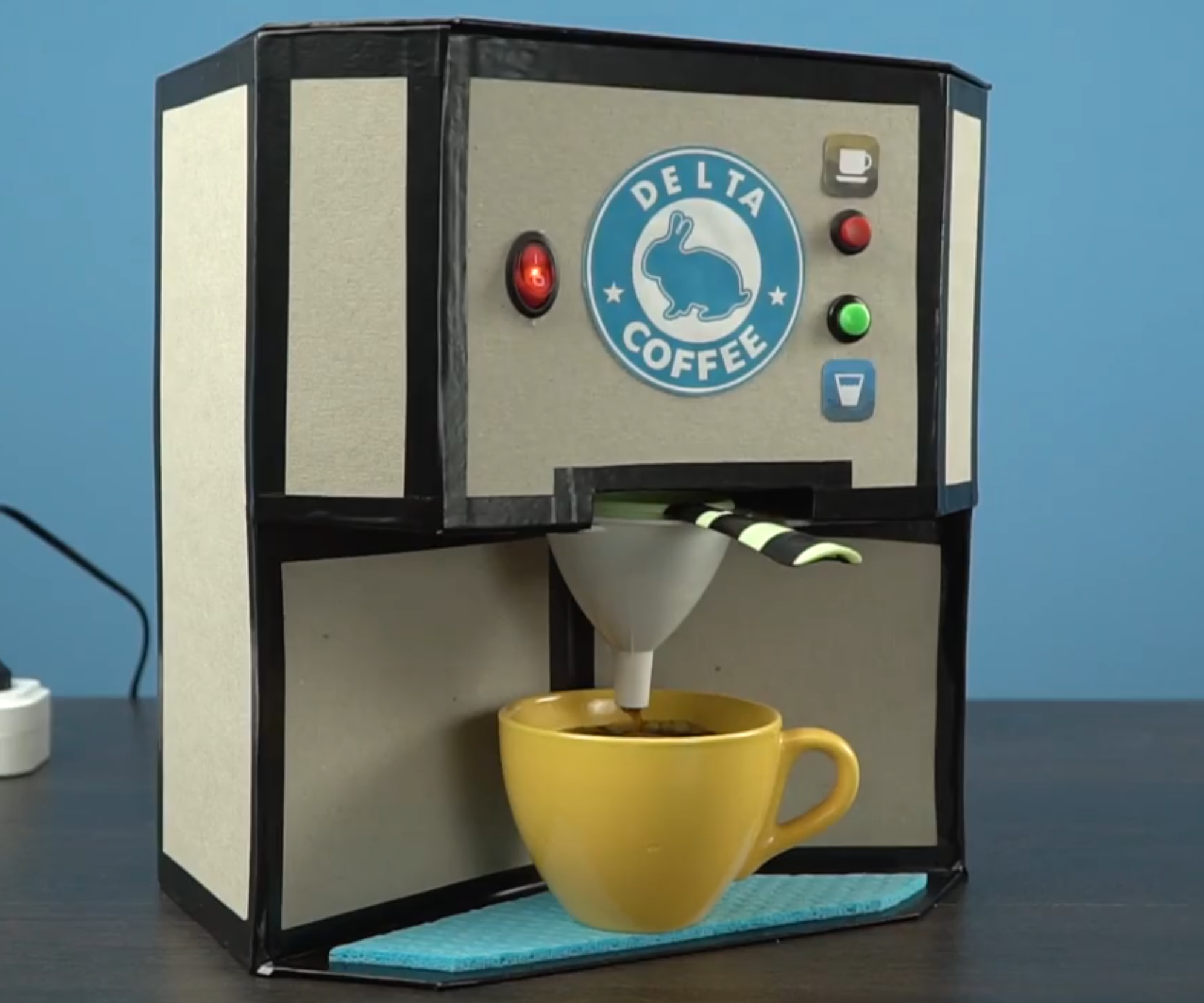 HOW TO MAKE COFFEE MACHINE FROM GLUE GUN HEATER