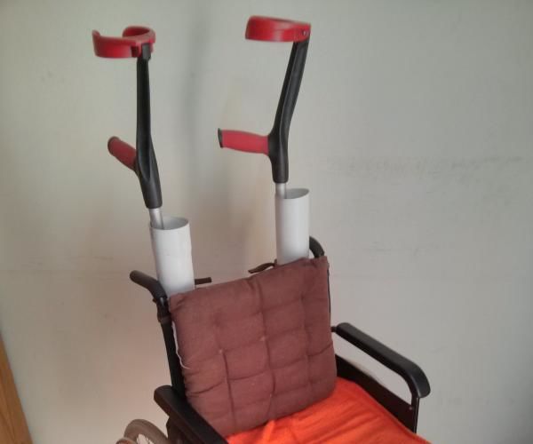 Wheelchair Crutch Holder