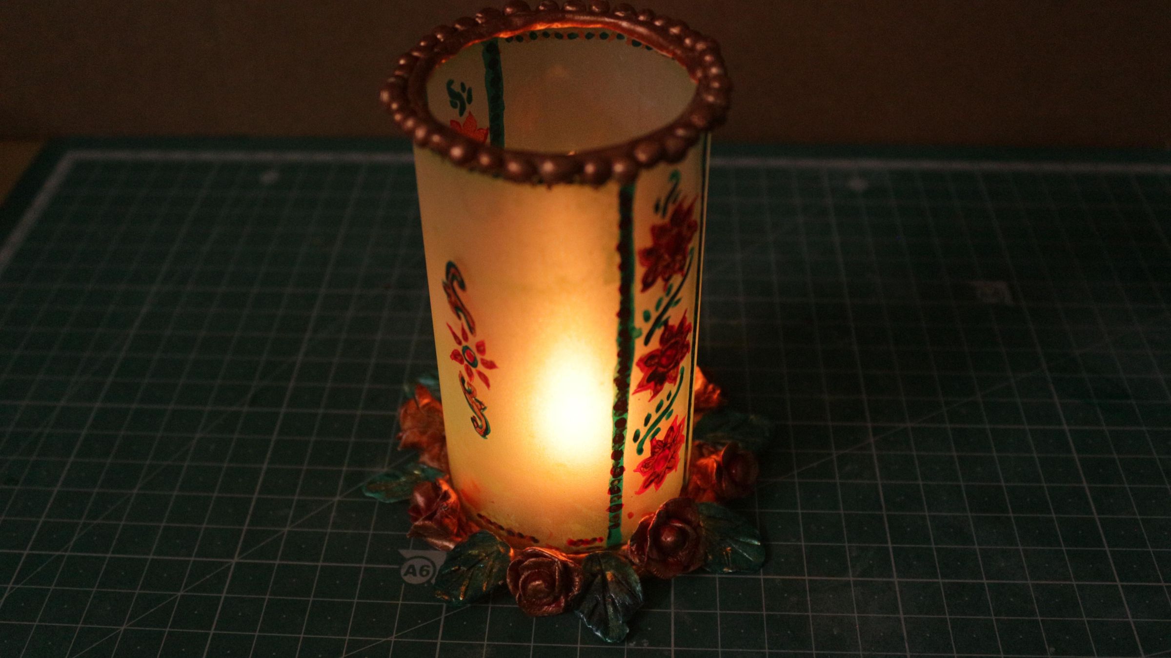 Easy Decorative Glass Candle Shade 9 Steps Instructables