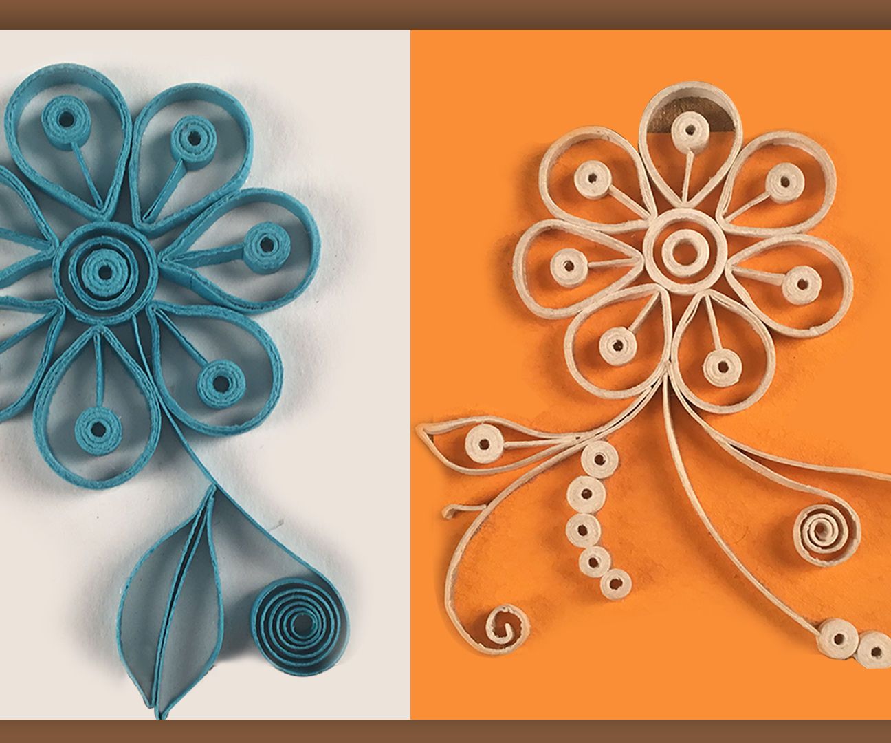Quilling Designs | Wall Decorating Ideas | How to Make Looped Quilling Flowers