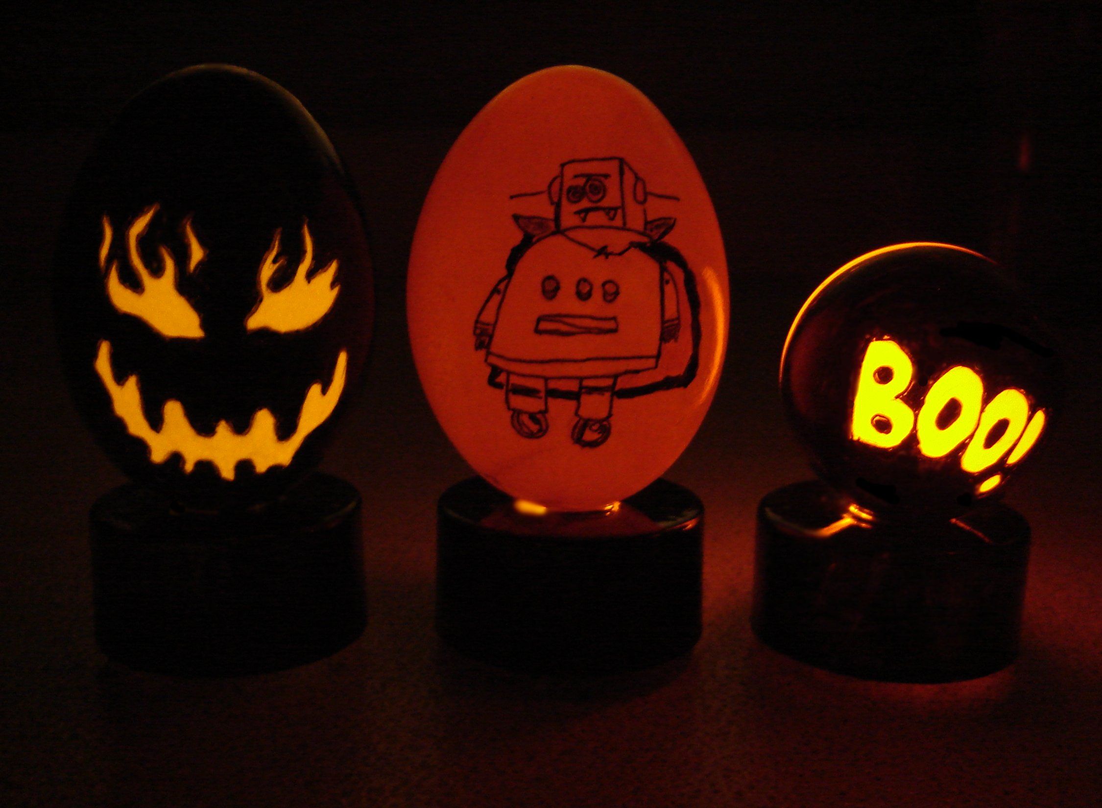 Spooky Halloween Eggs