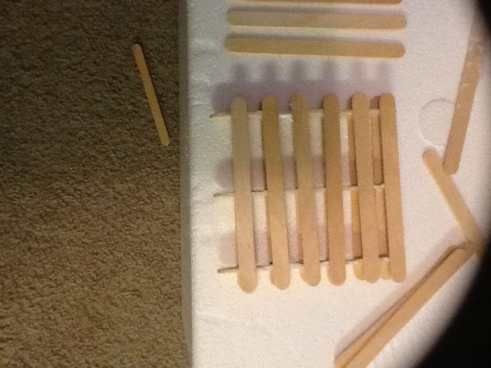 Popsicle Stick Pallet Coasters