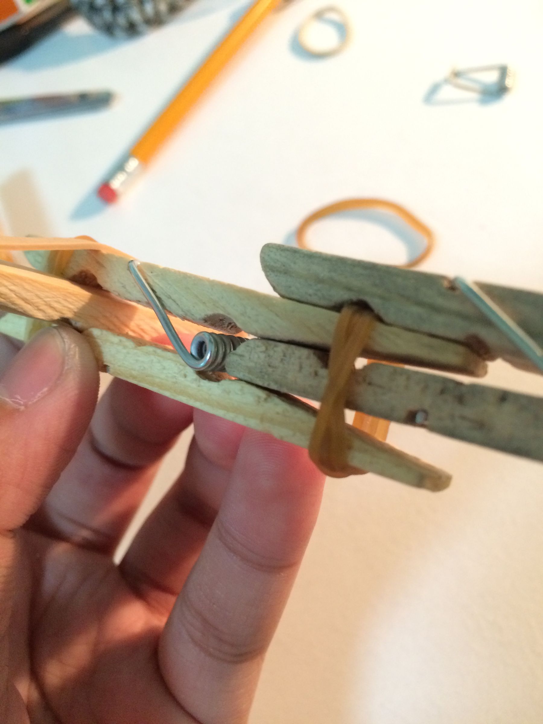 How to Make a Mini Clothespin Crossbow 7 Steps Instructables