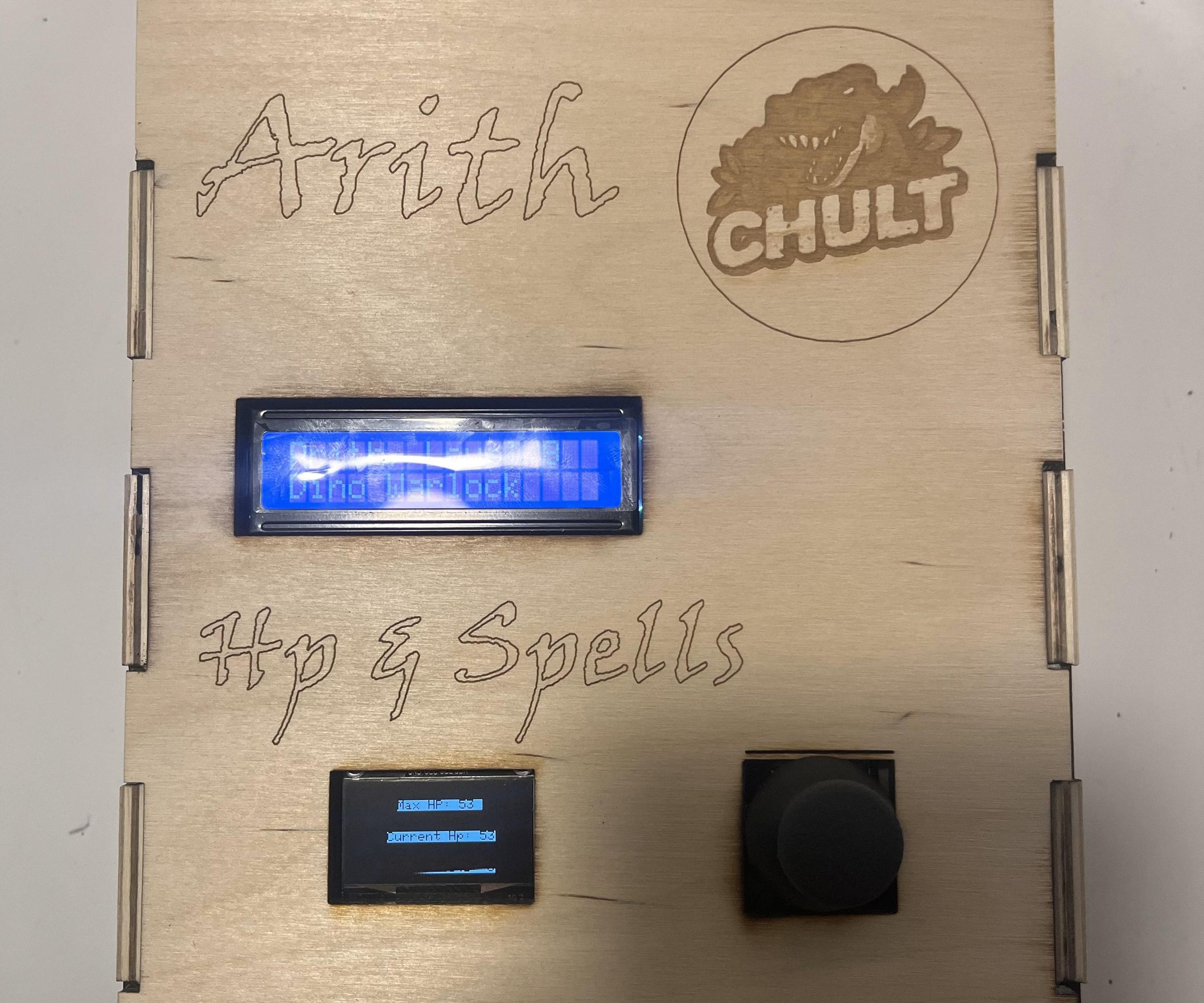 D&D Stat Tracker W/ Physical Computing