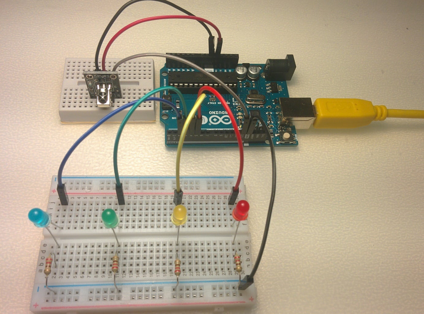 Control a Set of LEDs Using IR Remote