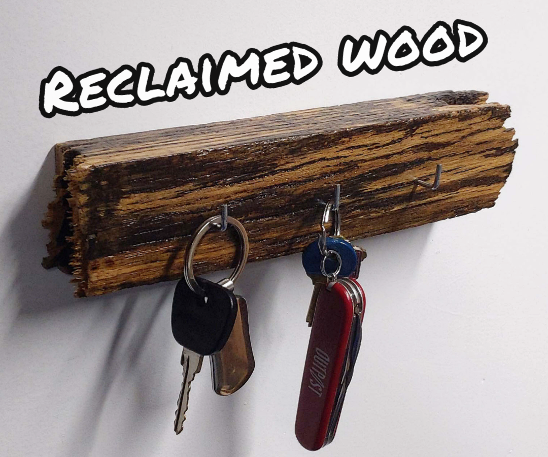 Key Holder Made From Old Wheelbarrow Handle
