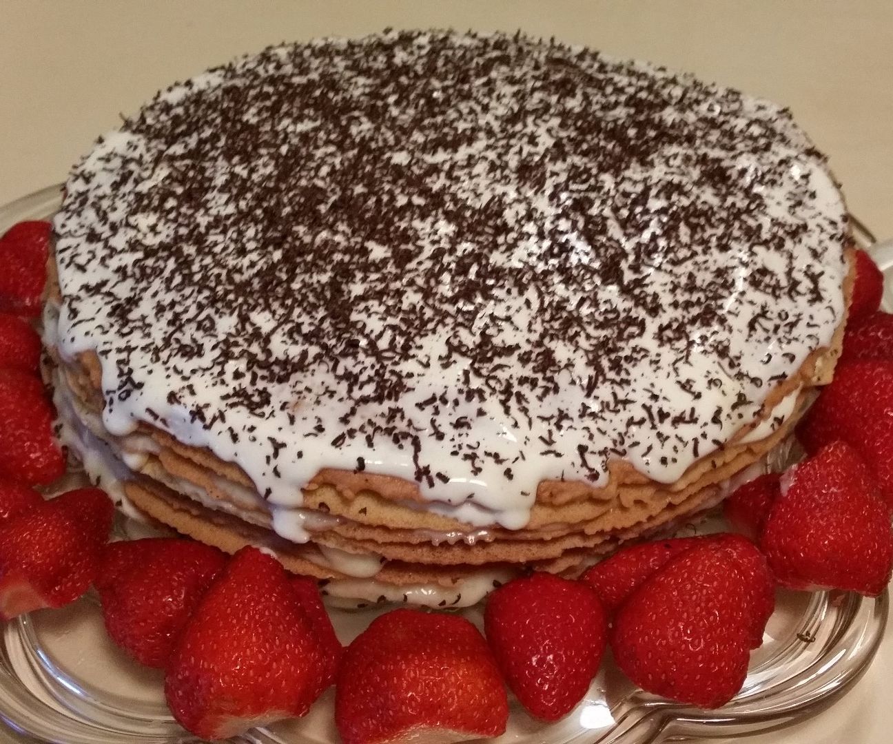 Layered Honey-cake (ryzhik)
