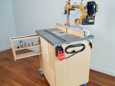 How to Make a ROUTER TABLE W/ Bit Storage & Dust Collection : 17 Steps ...