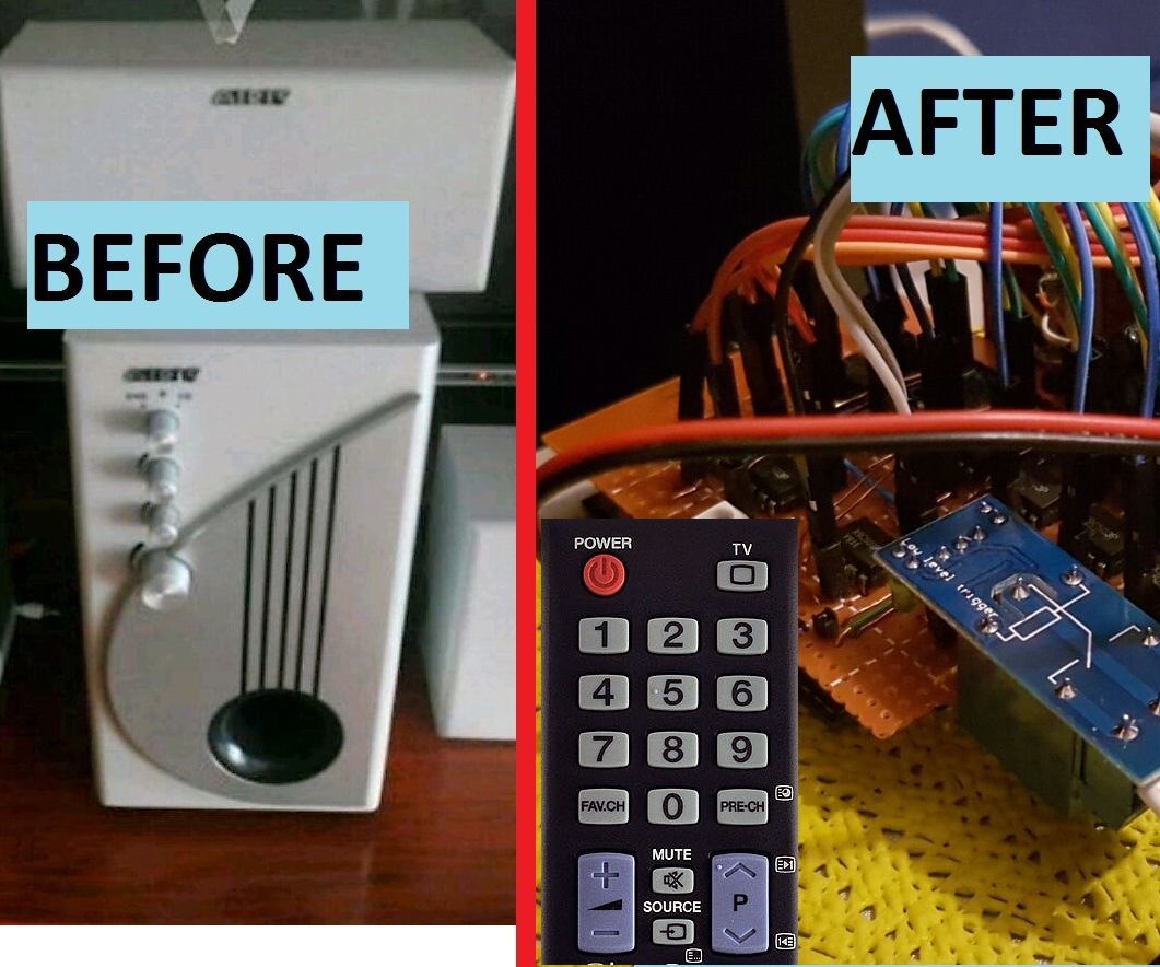Install Infrared Remote Control in  Amplifier (Home Cinema)