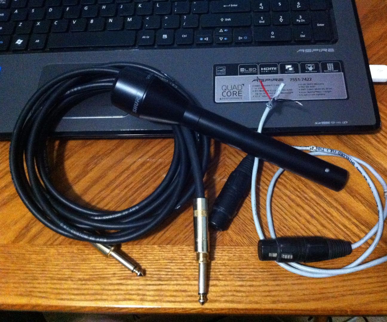 Wire XLR to Mono Cable
