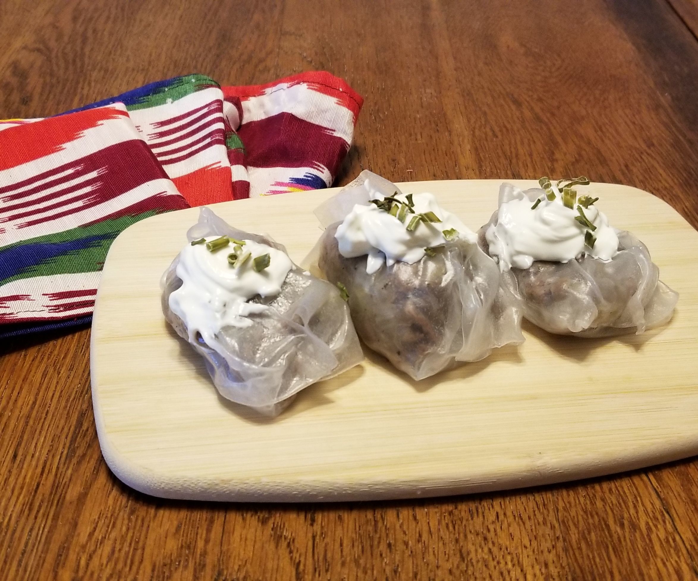 Making Mantu (Tajik Dumplings)