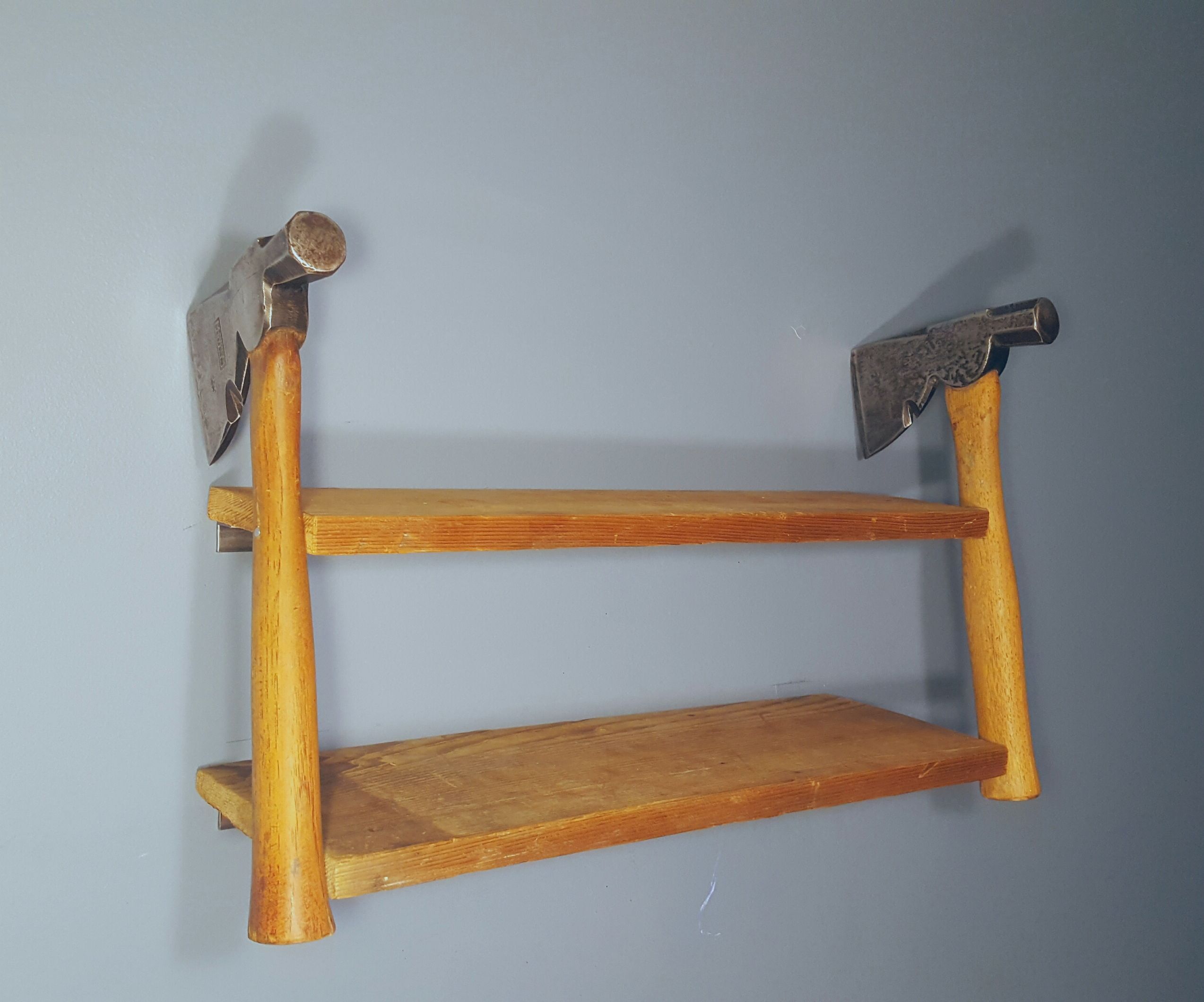 Floating Axe Shelf