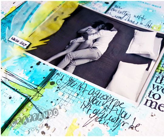Mixed Media Scrapbooking Layout