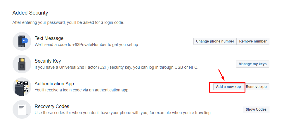 Two-Factor Authentication Settings