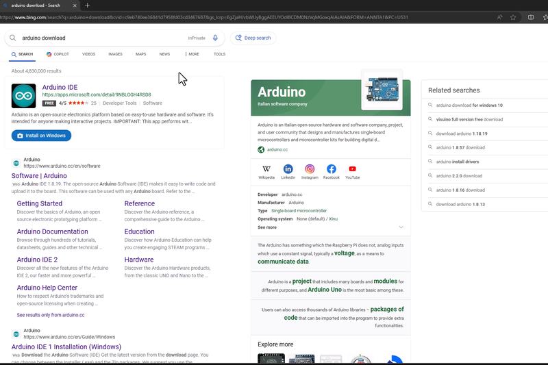 Downloading the Arduino IDE