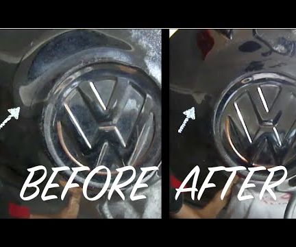 Classic VW Hub Cap Dent Removal
