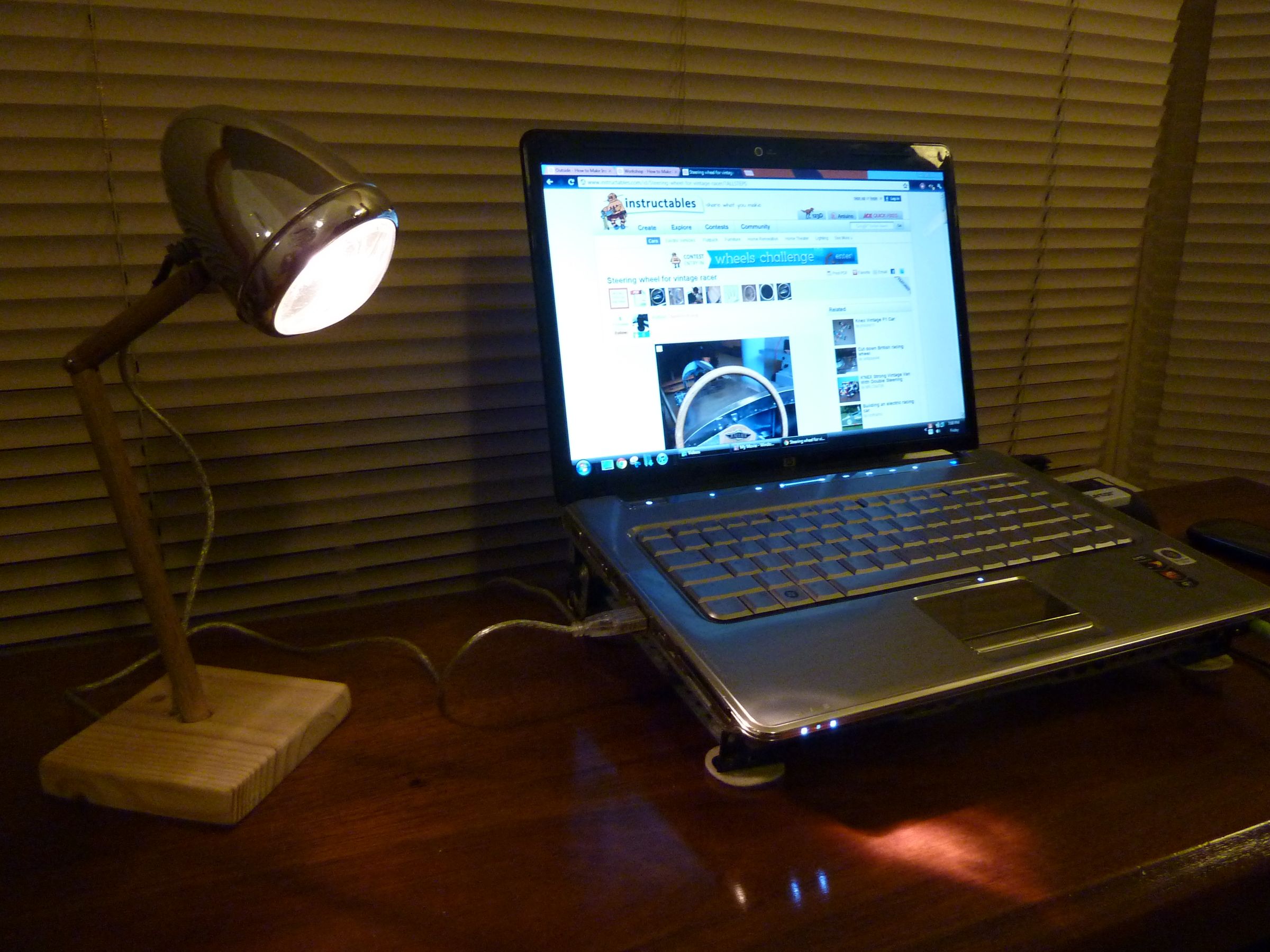 USB Bike Light Desk Lamp