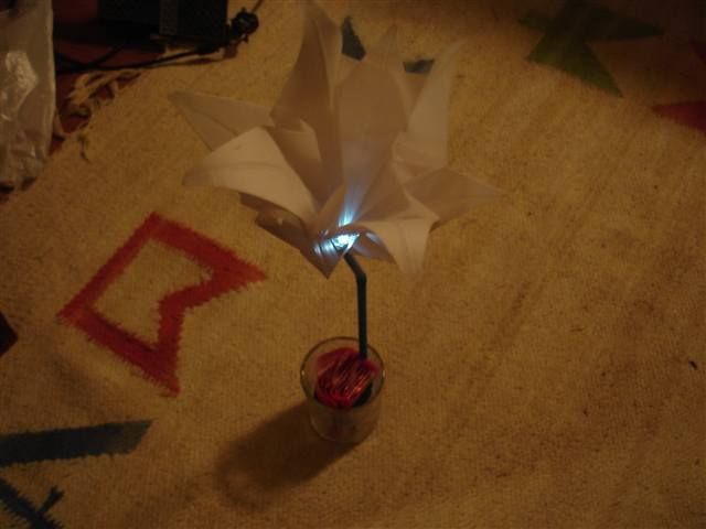 Salt Powered LED Flower