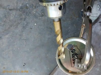 Drill Out a Canning Jar Lid to Accept a Fermentation Lock