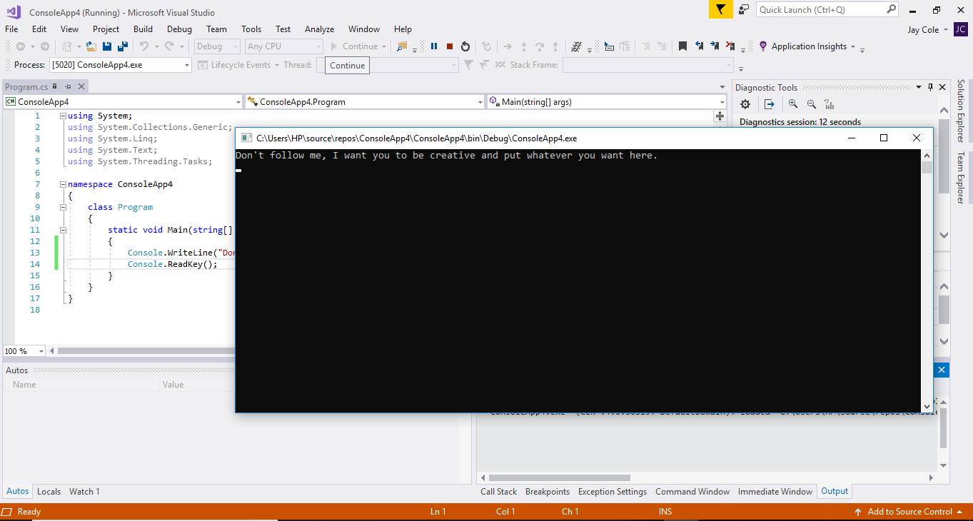 Write Your First C# Code (For Windows)! : 7 Steps - Instructables