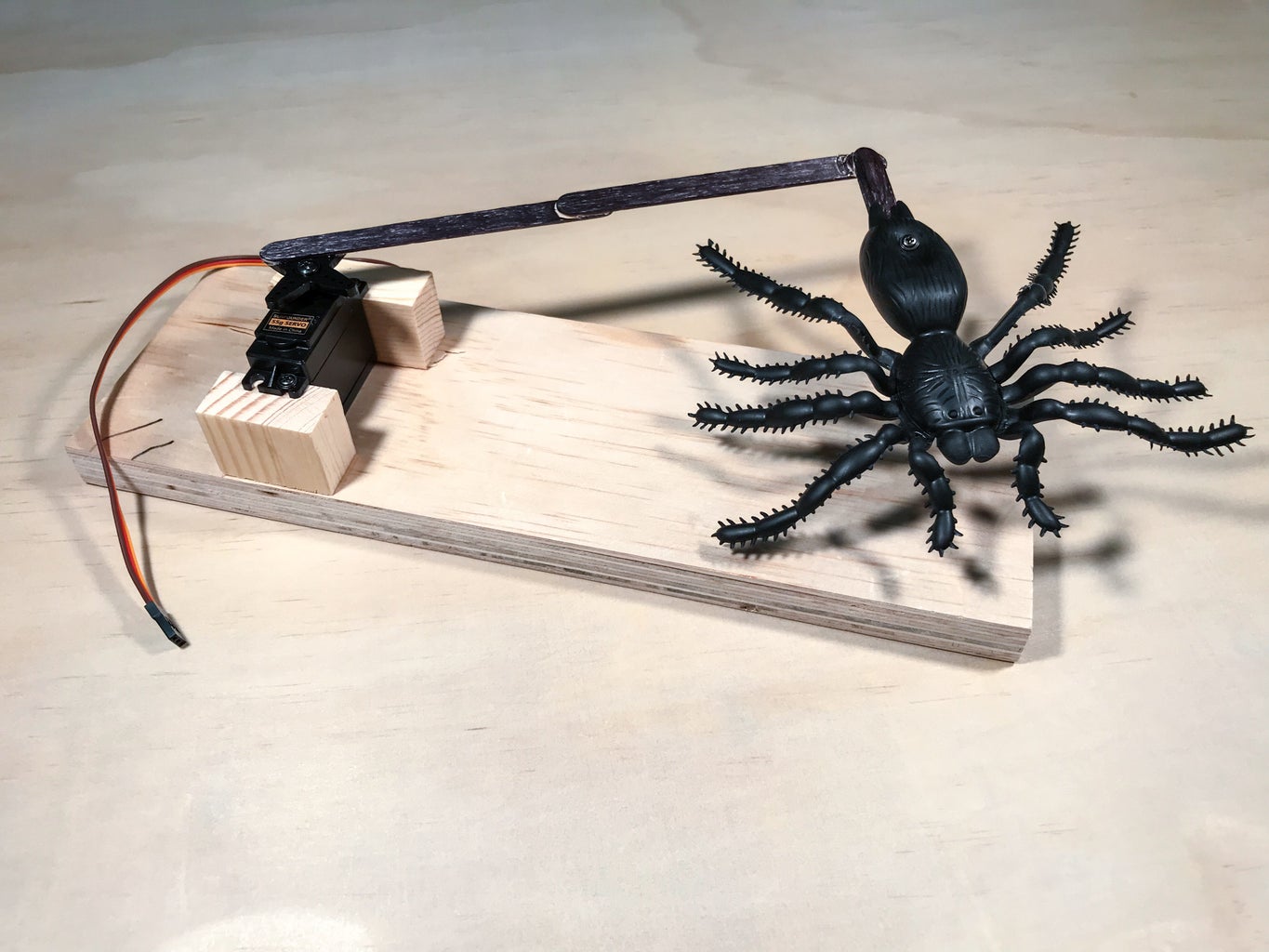 Arduino Automated Spider Prank : 7 Steps (with Pictures) - Instructables