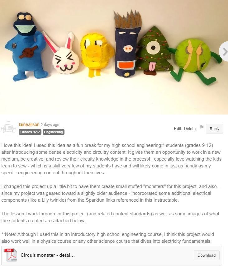 Intro to Sewing Circuits for Schools