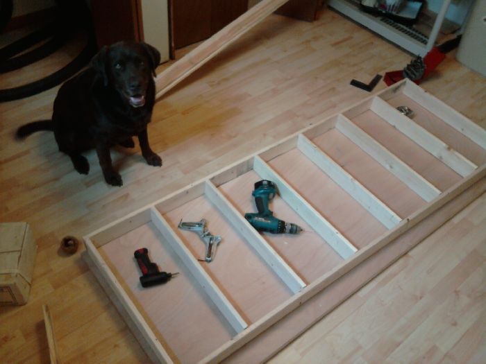 Homemade Hollow Core Door to Stand Up Desk