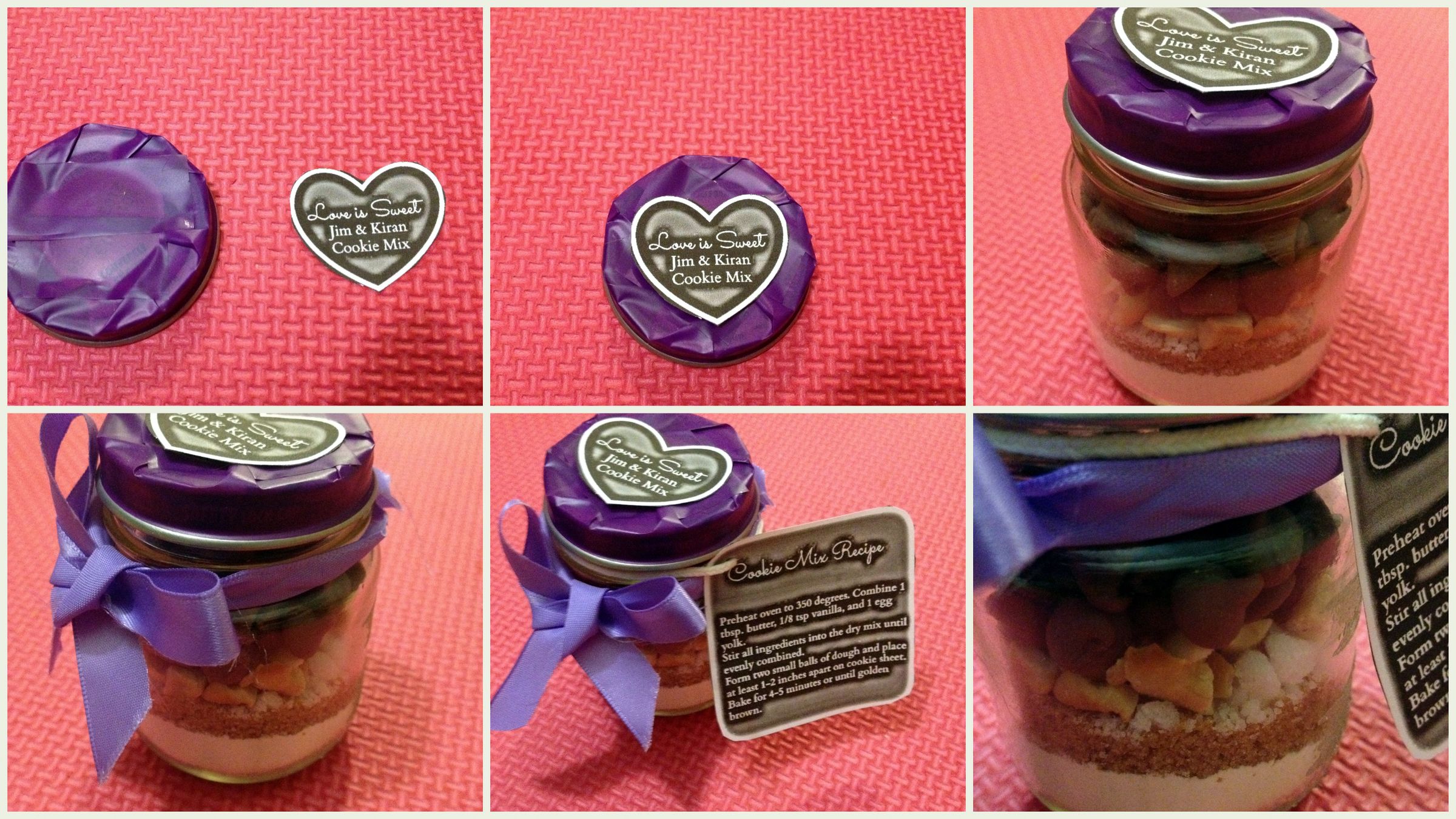 DIY Mason Jar Cookie Mix Wedding Favor 6 Steps (with Pictures