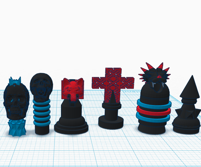 3d Printed Chess Pieces