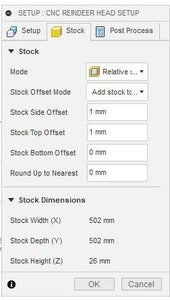 Creating Set Up for the Machining Process