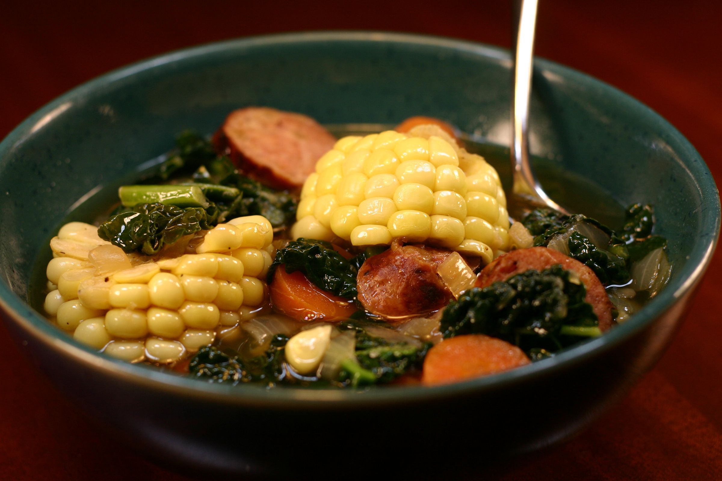 Corn, Carrot, Kale, and Sausage Soup (with Pictures) Instructables