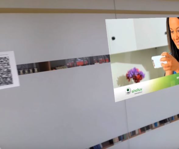Augmented Reality and Scaling Video Playback Using Vuforia