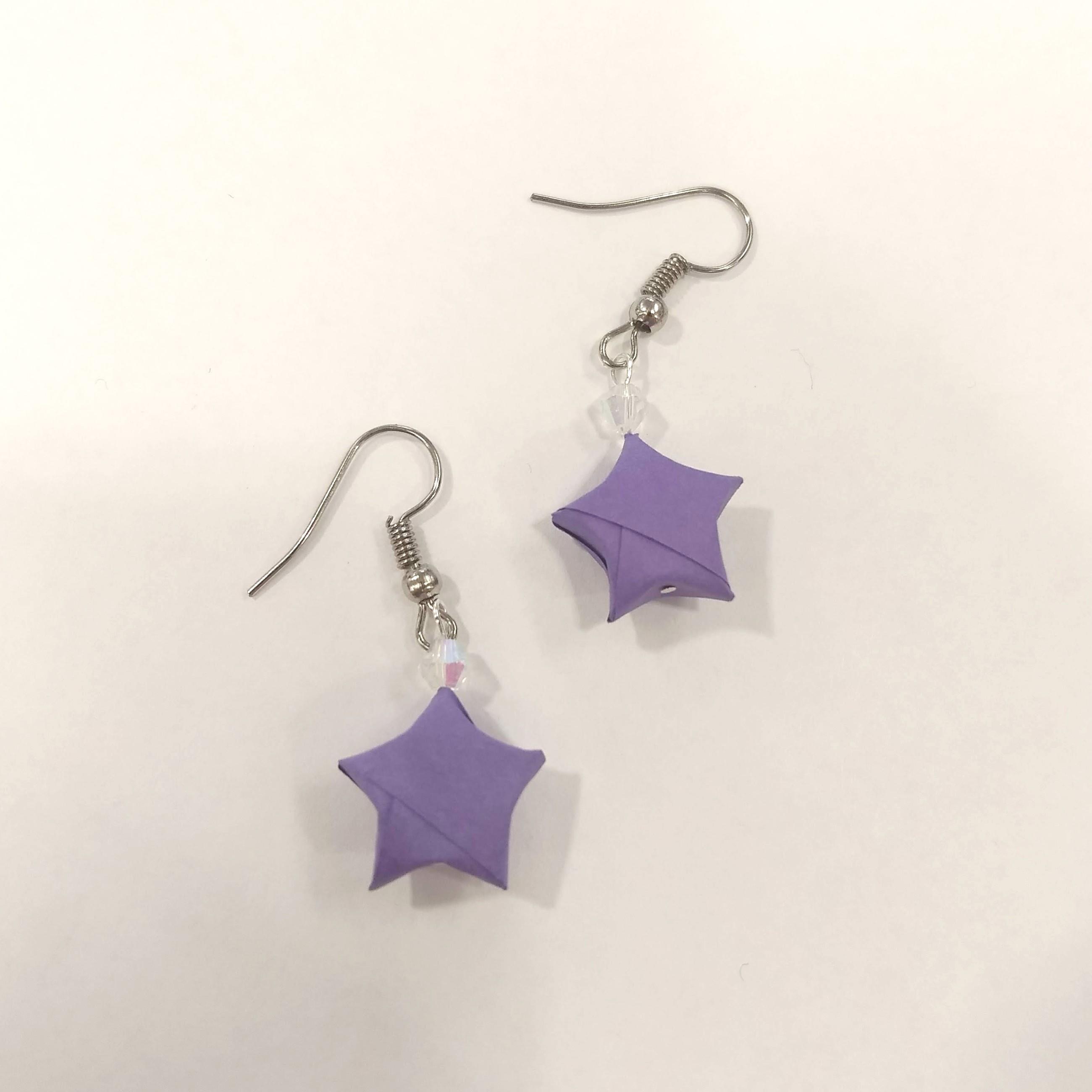 Paper Star Earrings 9 Steps (with Pictures) Instructables
