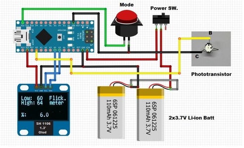 Arduino Flicker Meter-Determining the Quality of Light Bulbs : 5 Steps ...