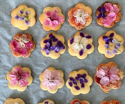 Flower Shortbread Cookies
