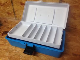 fixing tackle box Reaction Standard Tackle Trays, Plastic Tackle Organizers with Four Secure Latches, Removable Dividers and Semi Transparent Lid for Fishing Storage Perfect for use on boats Flambeau Outdoors, NextGen 4/0 Medium