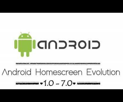 Android Home Screen Evolution in One Video