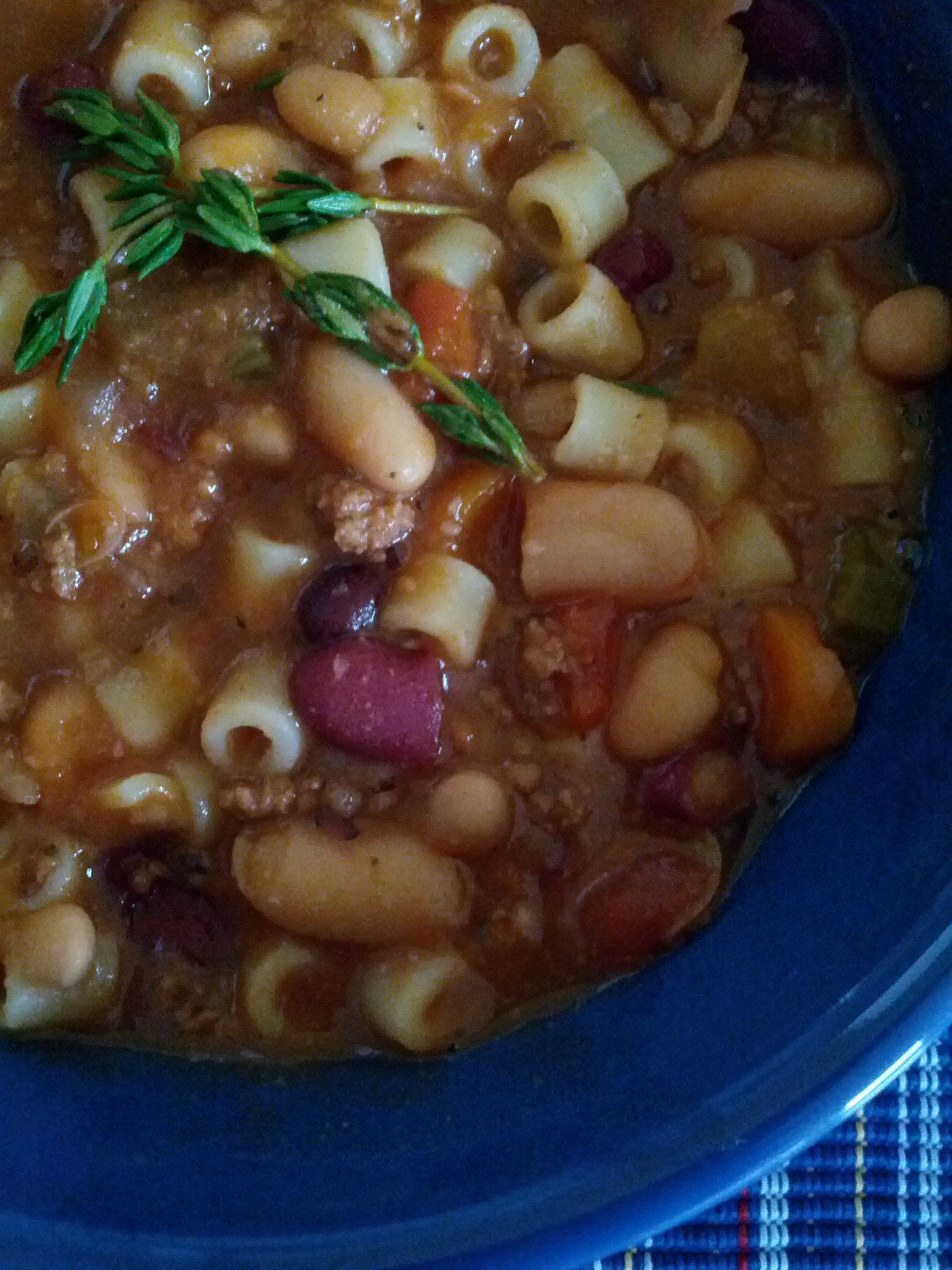 Crockpot Hearty Minestrone Soup Inspired by Olive Garden's Pasta E Fagioli