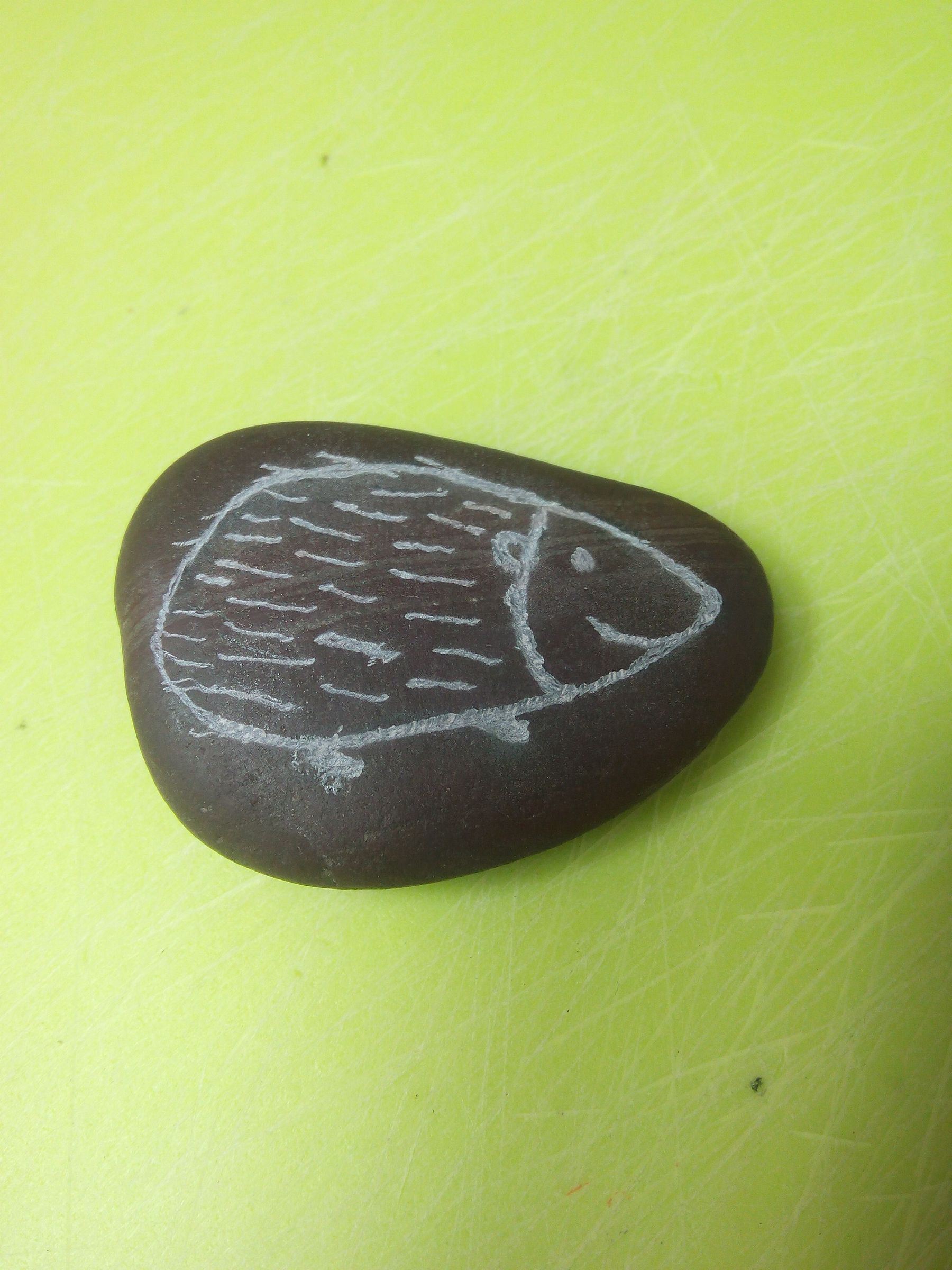 Engraving a Rock 