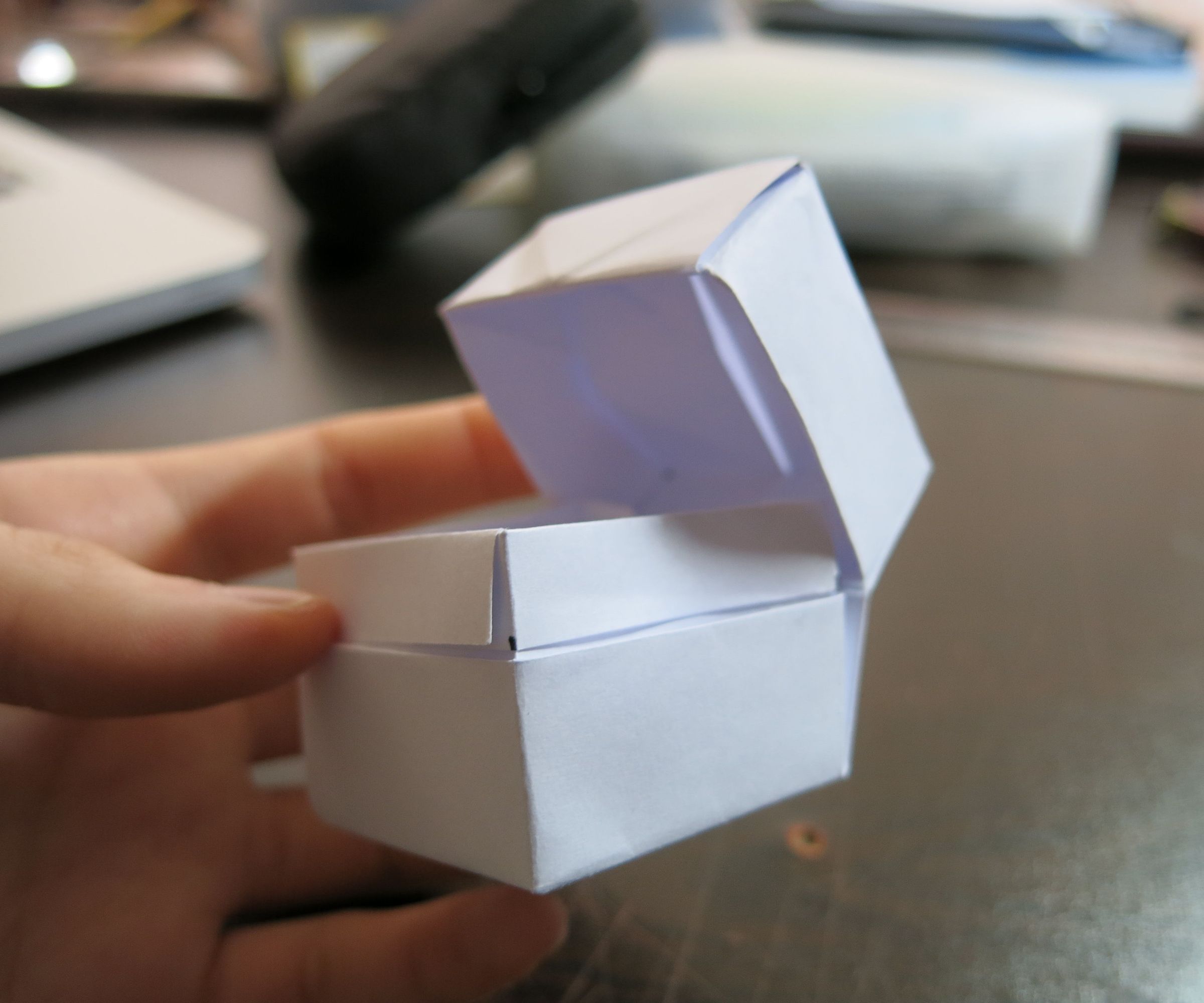 How to Fold a Box With Lid