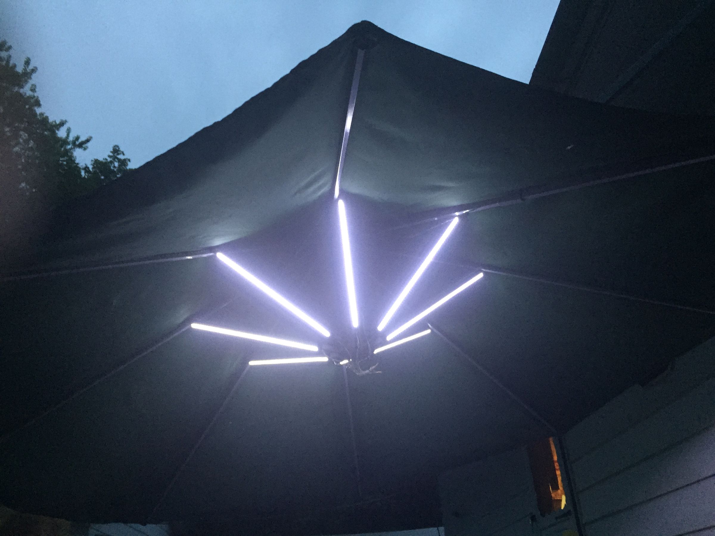 Ultimate LED Market Umbrella Light 4 Steps (with Pictures