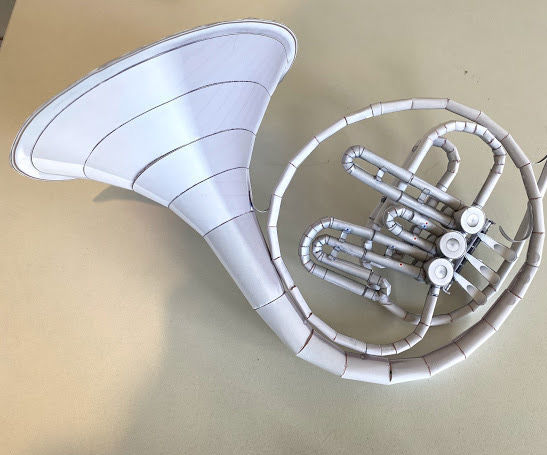 Paper French Horn