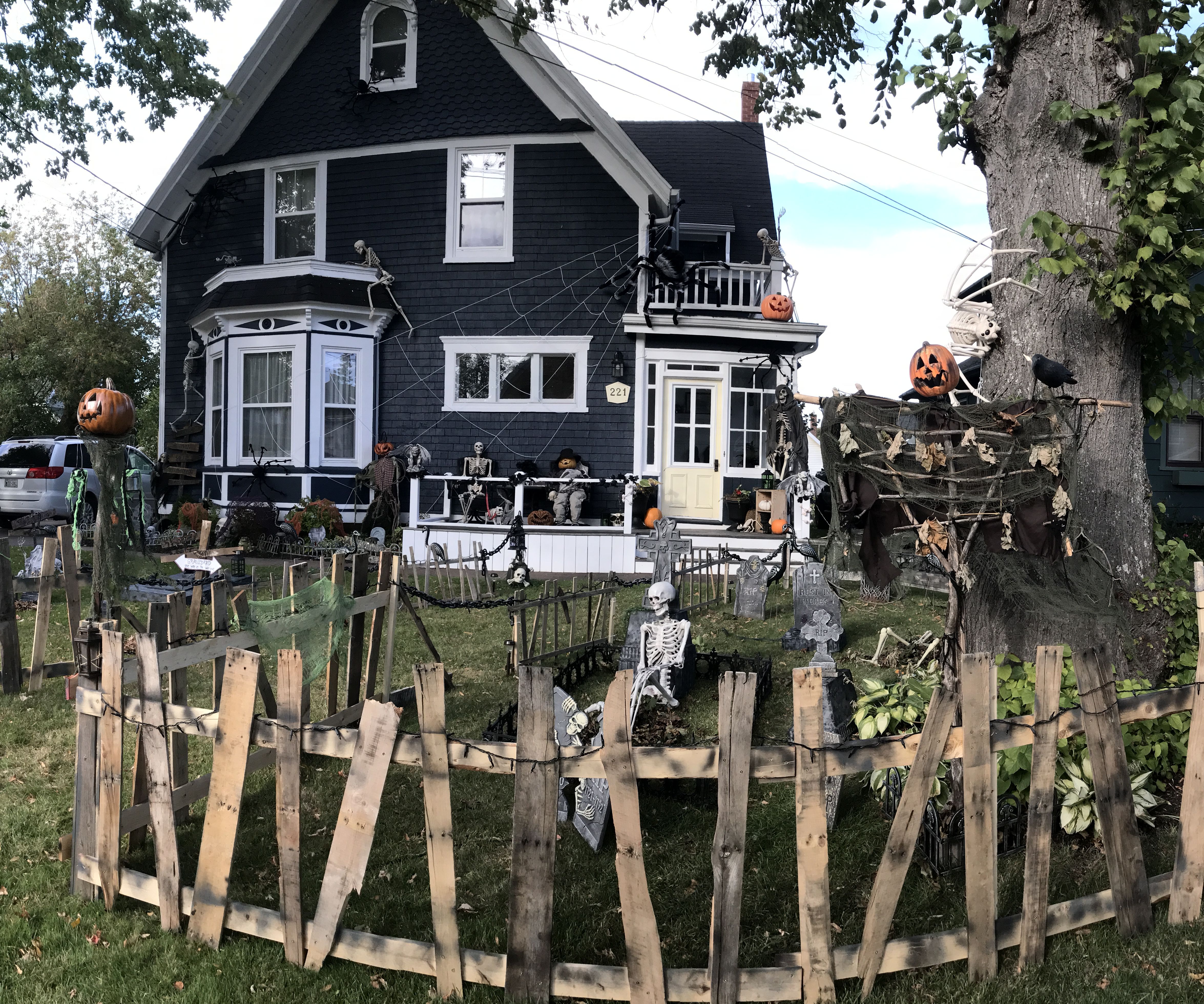 Halloween Pallet Fence