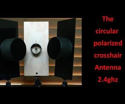 The Circular Polarized Crosshair Antenna 2,4GHz