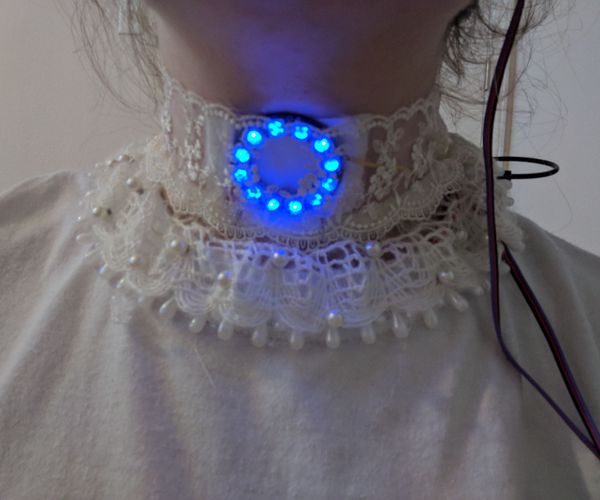 Victorian Style Collar With Neopixel Ring