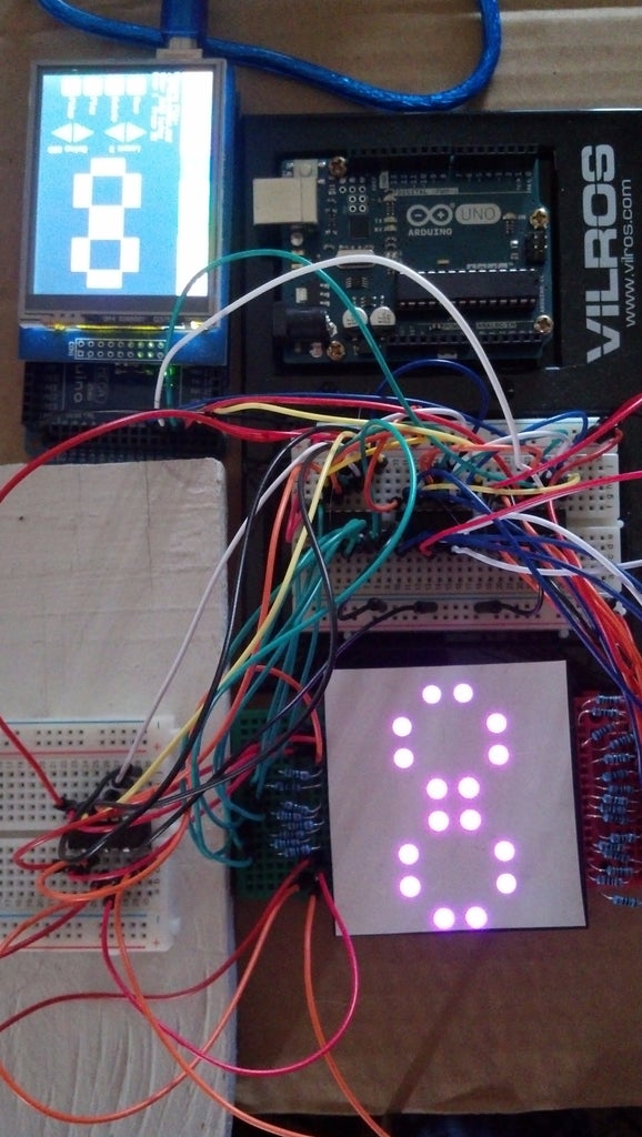 TFT Touch Screen Animation Engine and 8x8 RGB LED Matrix Controller : 4 ...