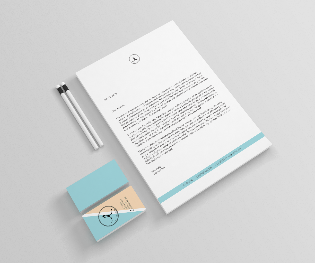 Personal Branding (logo, Business Card, Letterhead, Mockups)